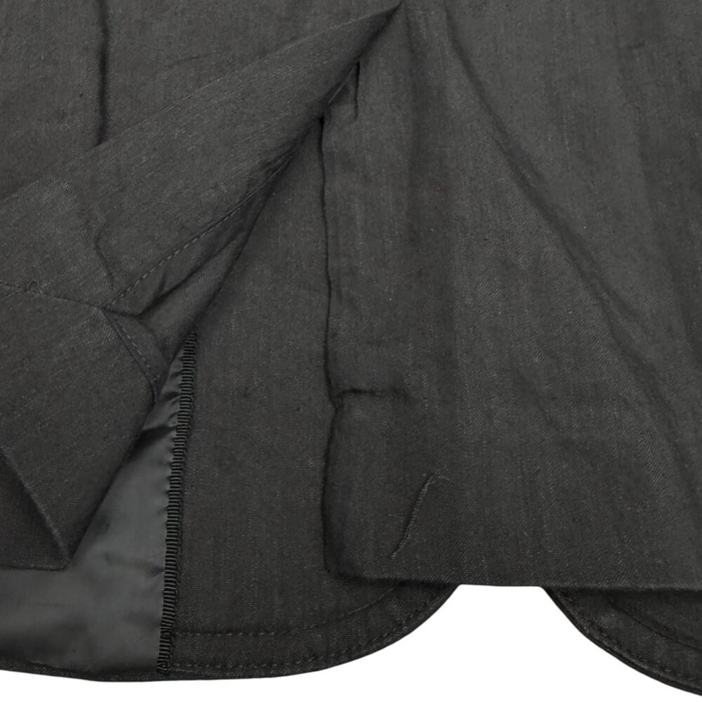 EUC Women's BROOKS BROTHERS‎ Belted Linen Blazer Black | Size 6 - Picture 4 of 11